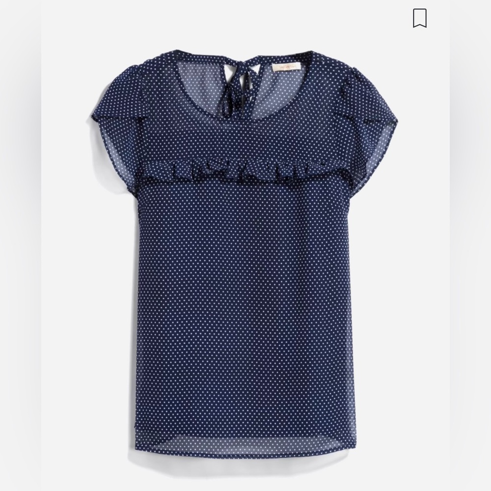 ⭐️ Pryah Ruffle Neckline Detail Blouse | Skies Are Blue | Size: L